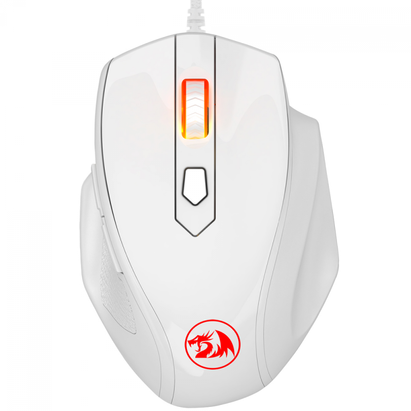 Mouse Gamer Redragon Tiger 2 3200 DPI 8 Botões LED Vermelho White M709W
