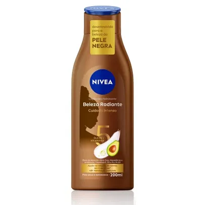 (REC) NIVEA Hidratante Desodorante Beleza Radiante Cuidado Intenso 200ml - Para a beleza da pele negra, reduz estrias em 2 semanas
