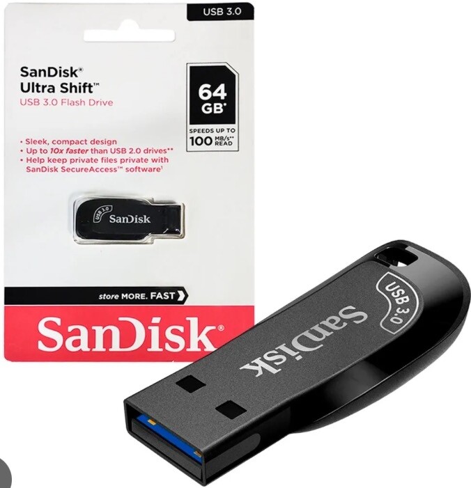Pendrive SanDisk Ultra Shift 64GB USB 3.0 SDCZ410-064G-G46