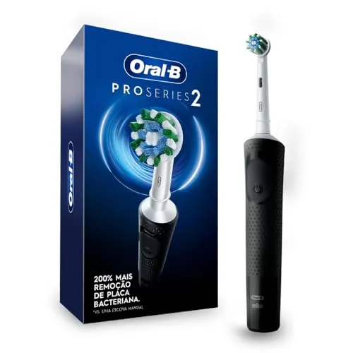 Oral-B PRO Series 2: Escova de dentes elétrica com cabo recarregável, timer, 2 modos de escovação e 1 cabeça.