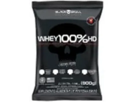 Whey 100% Hd - 900G Refil Baunilha, Black Skull