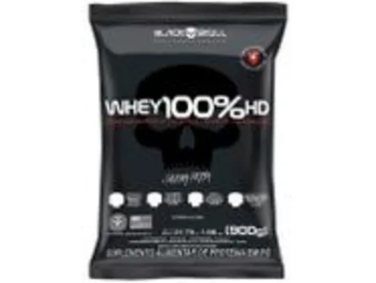 Whey 100% Hd - 900G Refil Chocolate, Black Skull