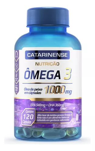 Suplemento em Cápsulas Omega3 1000mg 120 Cápsulas Catarinense