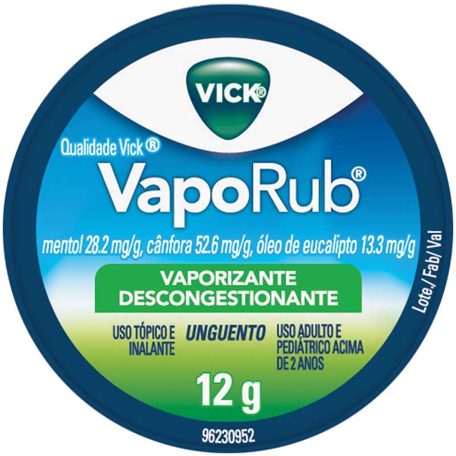 Vick Vaporub Unguento 12g