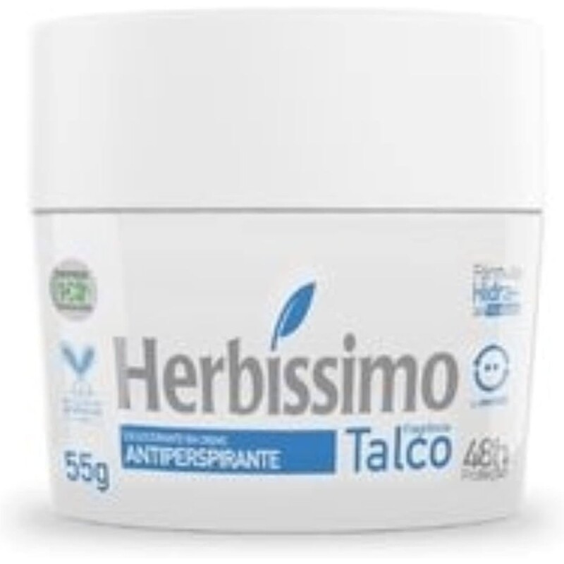 3 UNIDADES HERBISSIMO DES CREME TALCO 55G