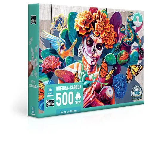 (Prime) Día de Los Muertos - Quebra-cabeça - 500 peças, Toyster Brinquedos, Multicolorido