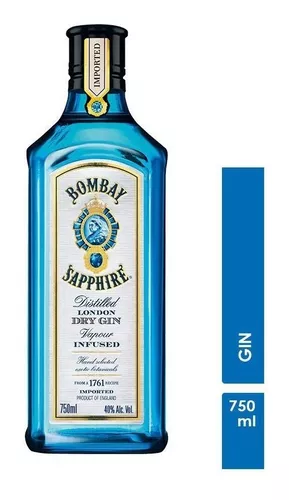 Gin Bombay Sapphire Dry London 750ml - Bacardi