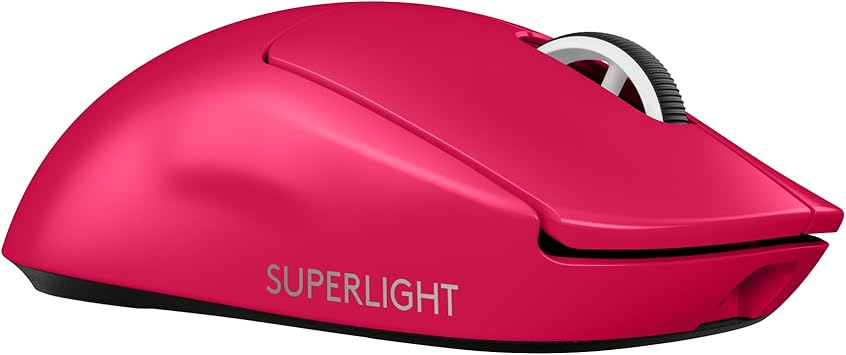 Mouse Gamer Sem Fio Logitech G PRO X SUPERLIGHT 2 - Rosa Magenta