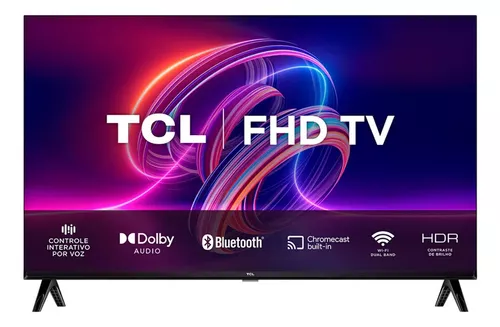 Smart TV TCL S5400A 40" LED FHD HDMI e USB Bluetooth Wi-Fi Android Dolby Áudio HDR - 40S5400A