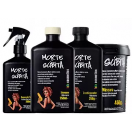 Kit Morte Súbita Lola Cosmetics Shampoo 250ml + Condicionador 250g + Reparador 250ml + Máscara 450g