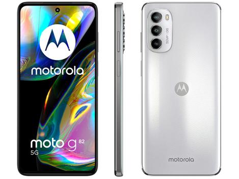 Smartphone Motorola Moto G82, 5G Octa-Core 6GB RAM 6,6” Câm. Tripla + Selfie 16MP