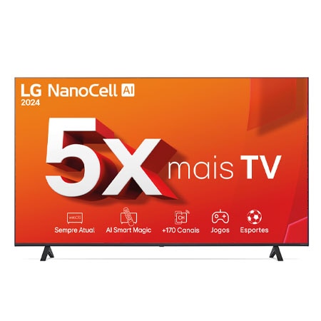 Smart TV LG NanoCell 65" AI NANO80 4K - 65NANO80TSA