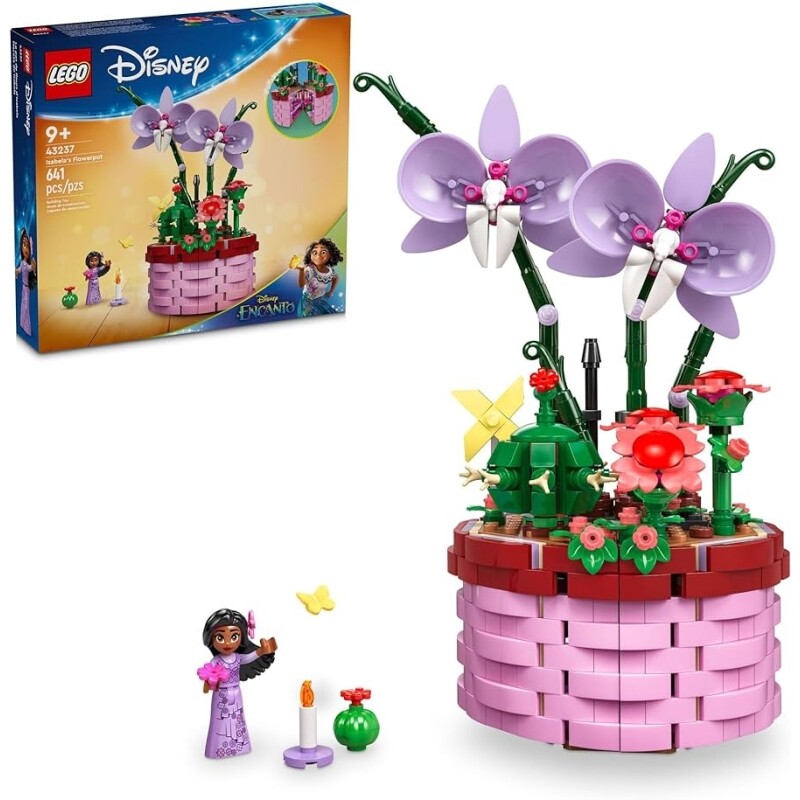 Lego Set Disney Classic 43237 Vaso de Flores da Isabela 641 Peças