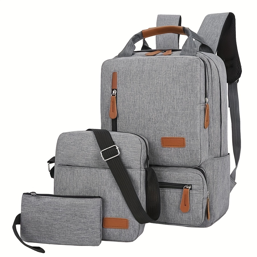 Mochila De Negócios Compacta De Grande Capacidade Com USB, Ideal Para Viagens E Computador.