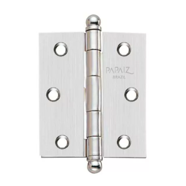 Dobradiça de Aço 1296-1CA Acetinado 3 1/2" X 3" Pç