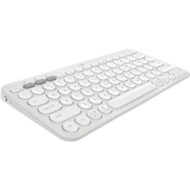 Teclado Sem Fio Logitech Bluetooth e USB Pebble Keys 2 K380s Easy-Switch e Pilha Inclusa