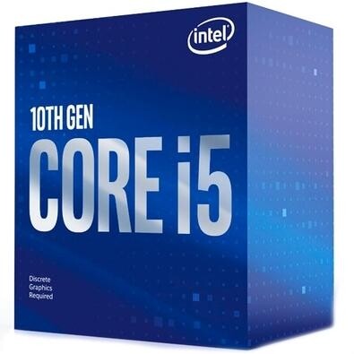 Processador Intel Core i5-10400F 2.9GHz (4.3GHz Max Turbo) Cache 12MB 6 Núcleos 12 Threads LGA 1200 - BX8070110400F