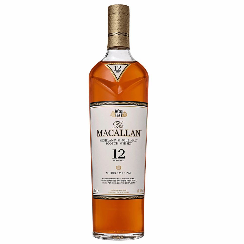 The Macallan Single Malt Whisky 12anos Sherry Oak Cask 700ml