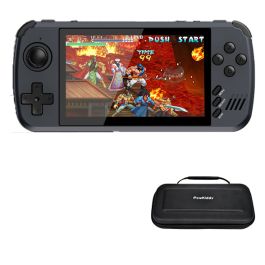 Console de jogos portátil X39 PRO, tela IPS de 4,5 polegadas 64G mais de 5800 jogos integrados, mini portátil retrô portátil conectando computadores,