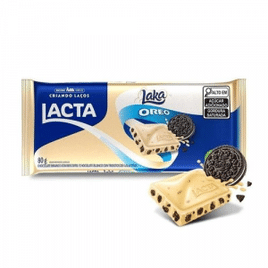 5 Barras de Chocolate Branco Laka Oreo 80g