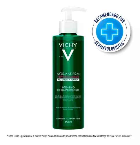 Gel De Limpeza Profunda Vichy Anti-acne Normaderm Phytosolution Com Ácido Salicílico 300g