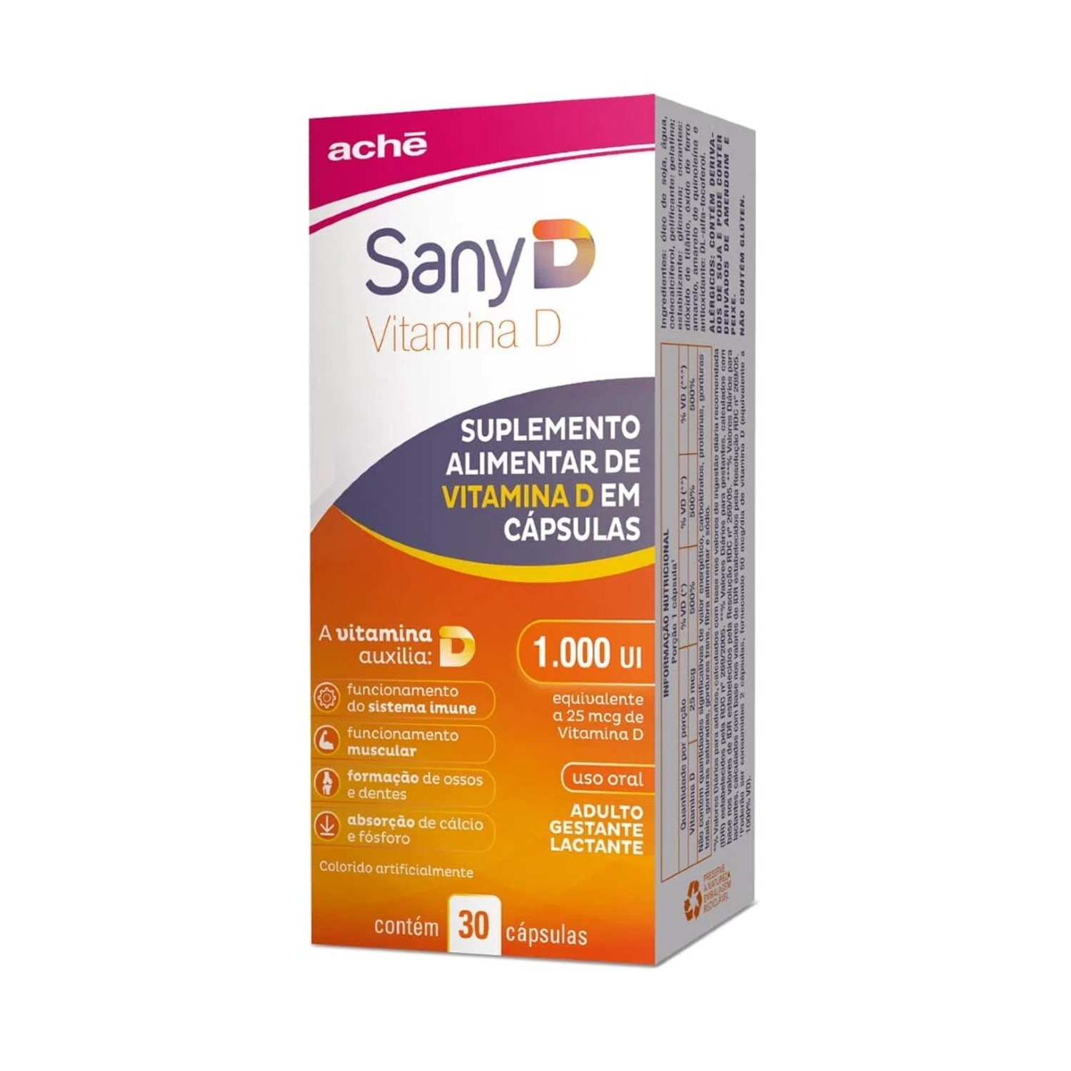 Sany D 1.000UI 30 Capsulas