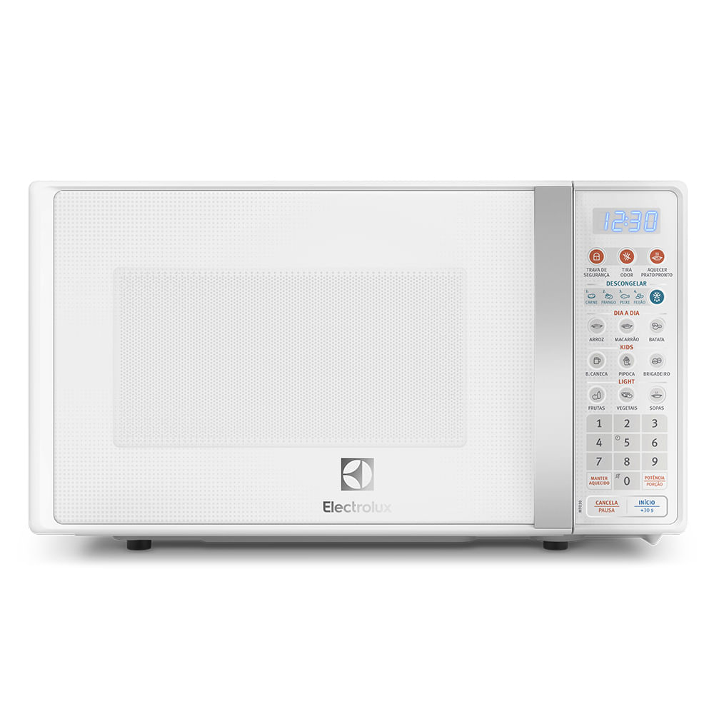 (Com Cashback Electrolux) Micro-ondas Electrolux 20L Branco com Função Tira Odor e Descongelar (MTO30)