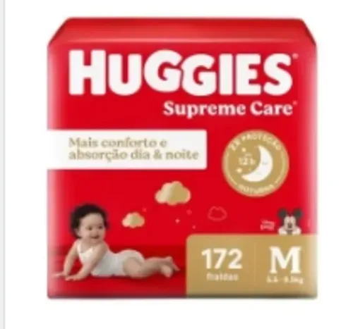 [Leve 2 pague 1 R$ 98,50] Fralda Huggies Supreme Care Giga