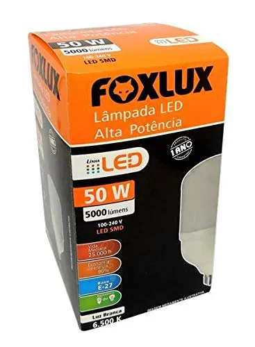 [Prime] FOXLUX Lâmpada Led Alta Potencia 50W 6500K Biv Fx