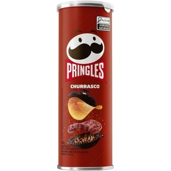 10 Unidades de Salgadinho Batata Frita Pringles Churrasco 109g