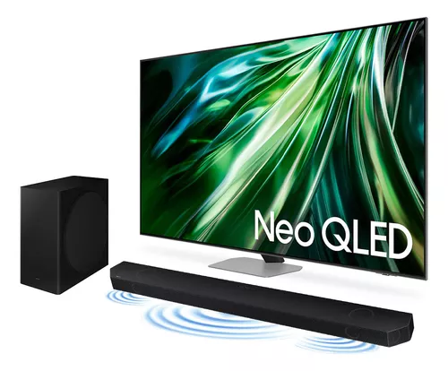 Combo Smart TV Samsung 65" Neo QLED 4K 65QN90D 2024 Processador com AI Upscaling 4K Mini LED + Soundbar Samsung HW-Q800D