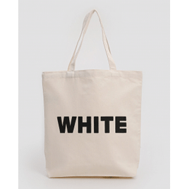 Bolsa Ecobag Tote Black And White - OFF-White | Accessori BY Riachuelo