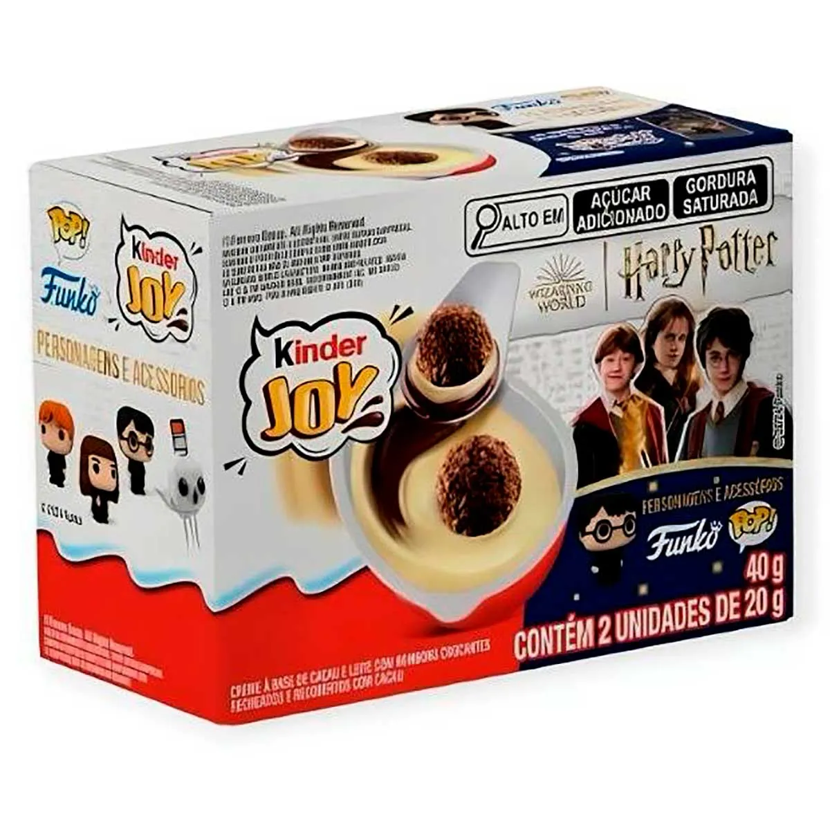 (Regional) (60% OFF 2° unidade) Kinder Joy Harry Potter - 2 Unidades 40g