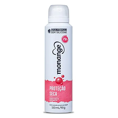 Monange Desodorante Aerossol Antitranspirante Feminino Proteção Seca 150Ml