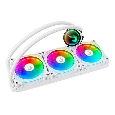 Water Cooler Rise Mode Aura Frost Pro ARGB 360mm AMD/Intel Branco - RM-WCF-07-ARGB