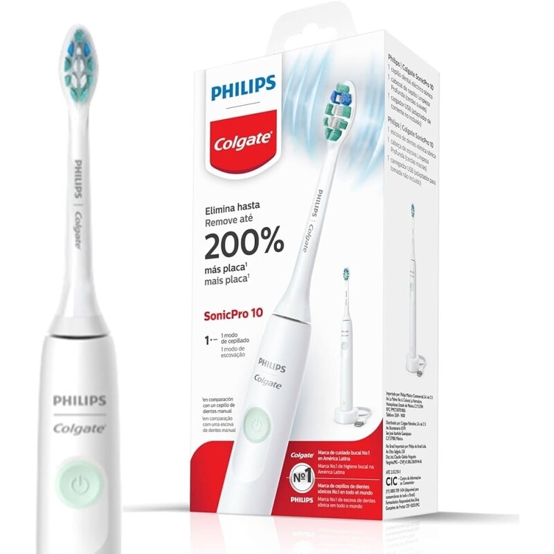 Colgate Escova De Dente Elétrica Philips Sonicpro 10 | Recarregável E Bivolt