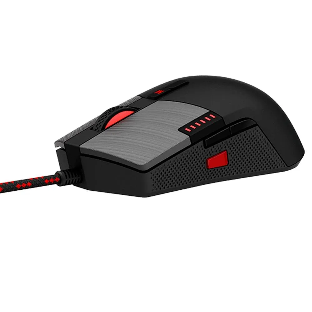 Mouse Gamer AOC Agon AGM700, RGB, 16000 DPI, 8 Botões, Preto - AGM700DRCB
