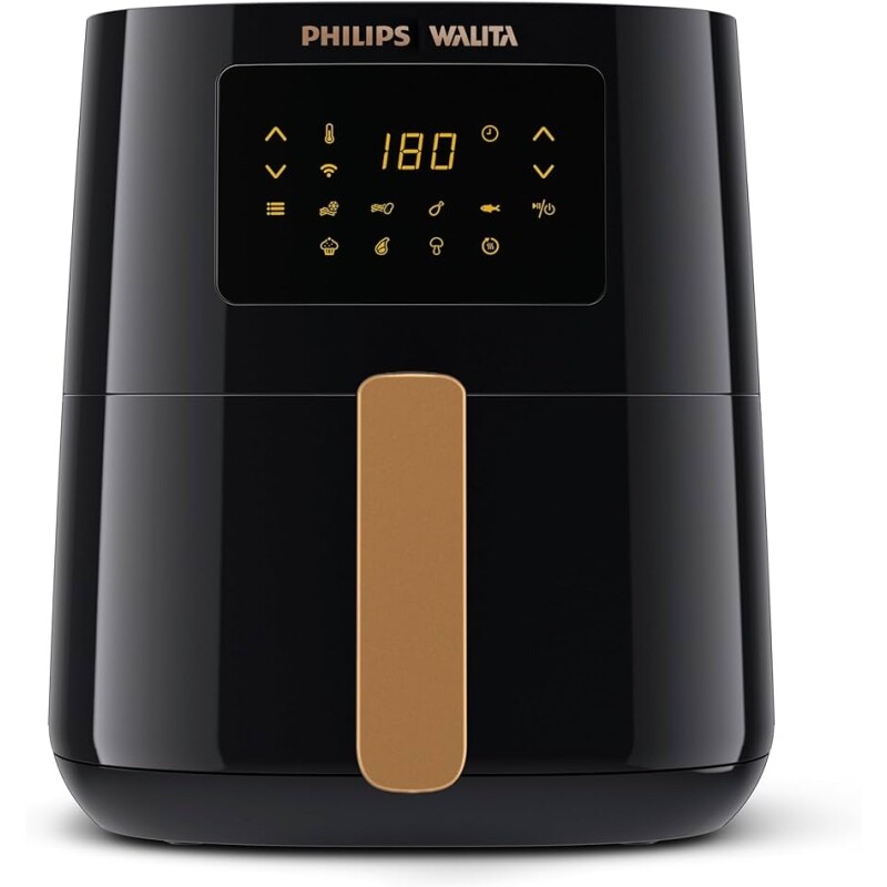 Fritadeira Airfryer Conectada Série 5000 Walita Preta 4,1L 1400W - RI9255/81