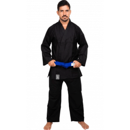 Kimono Adulto Reforçado Judo Jiu-Jitsu Haganah Preto A2