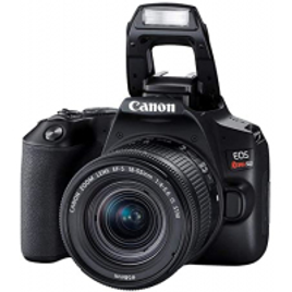 Câmera Digital Canon SL3 DSLR com 24.1MP 3" Gravação em Full HD - EF-S 18-55MM
