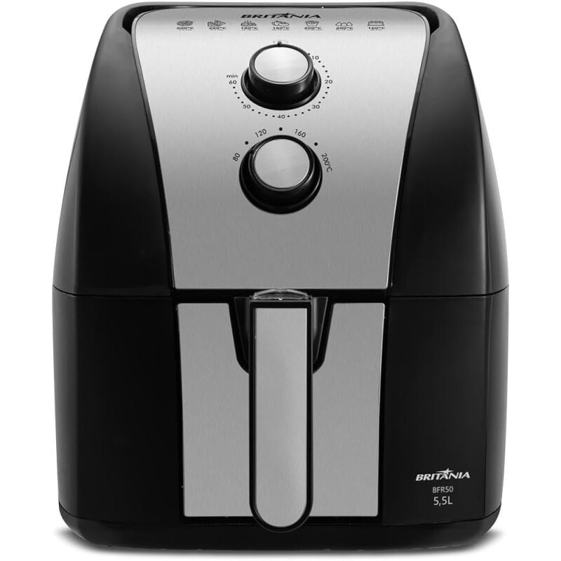 Fritadeira Air Fryer Britânia 5,5L 1500W Gold BFR51 220V