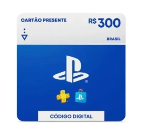 [APP] Gift Card PlayStation Store R$300 - Cartão Presente Digital [Exclusivo Brasil]