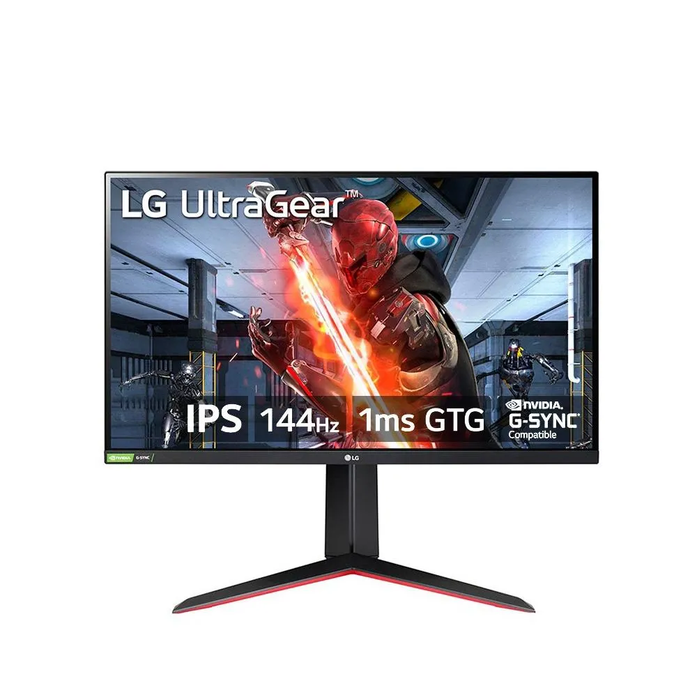 (APP) Monitor Gamer LG UltraGear 27", 144Hz, Full HD, 1ms, IPS, DisplayPort e HDMI, HDR 10, 99% sRGB, FreeSync Premium, VESA - 27GN65R