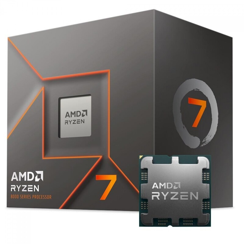 Processador AMD Ryzen 7 8700F 4.1GHz (5.0GHz Turbo) 8-Cores 16-Threads AM5 Com Cooler AMD Wraith Stealth