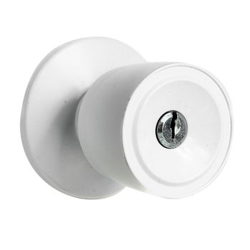 Fechadura Tubular para Divisória Branco 90mm Vouga