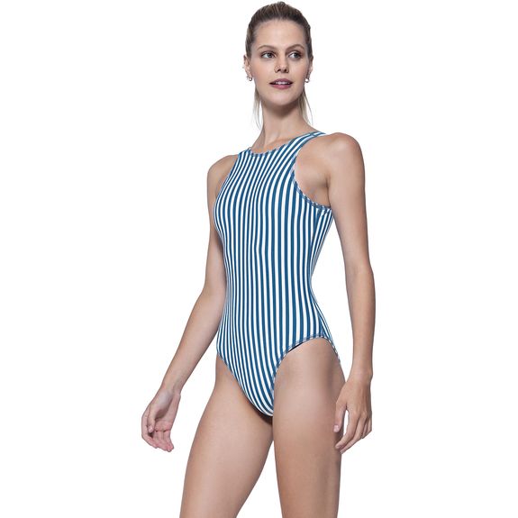 Maiô Body Adulto Nautical - AZUL