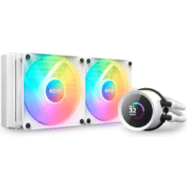 Water Cooler NZXT Kraken 240 RGB 240mm1.54in Display RGB Controller e RGB Fans Branco - ‎RL-KR240-W1