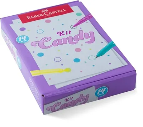 Kit Candy Faber-Castell Com Produtos Em Tons Pastel *EDIÇÃO LIMITADA*