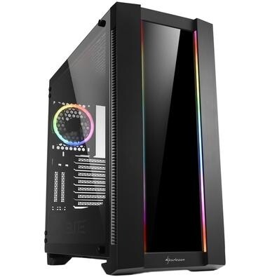 Gabinete Gamer Sharkoon Elite Shark CA200G ATX RGB com FAN Lateral e Frontal Vidro