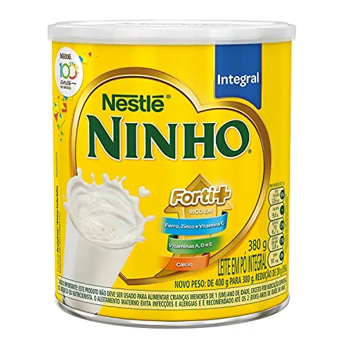 [Rec/ + por - R$13,26] Ninho - Leite em Pó, Integral, 380g